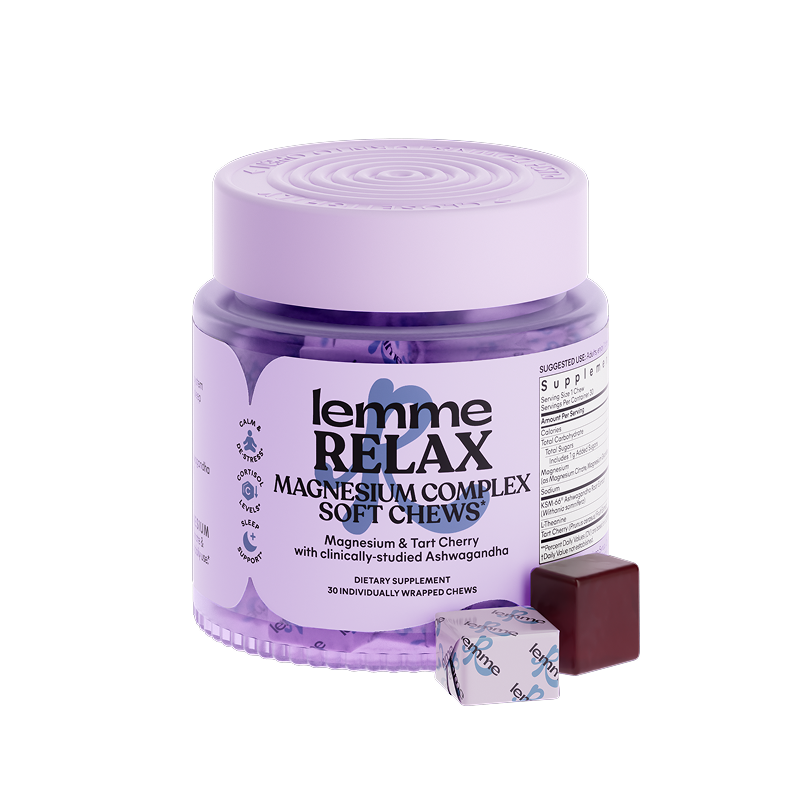 Lemme Relax Magnesium Soft Chews - Lifestyle Clean Taste Gummies