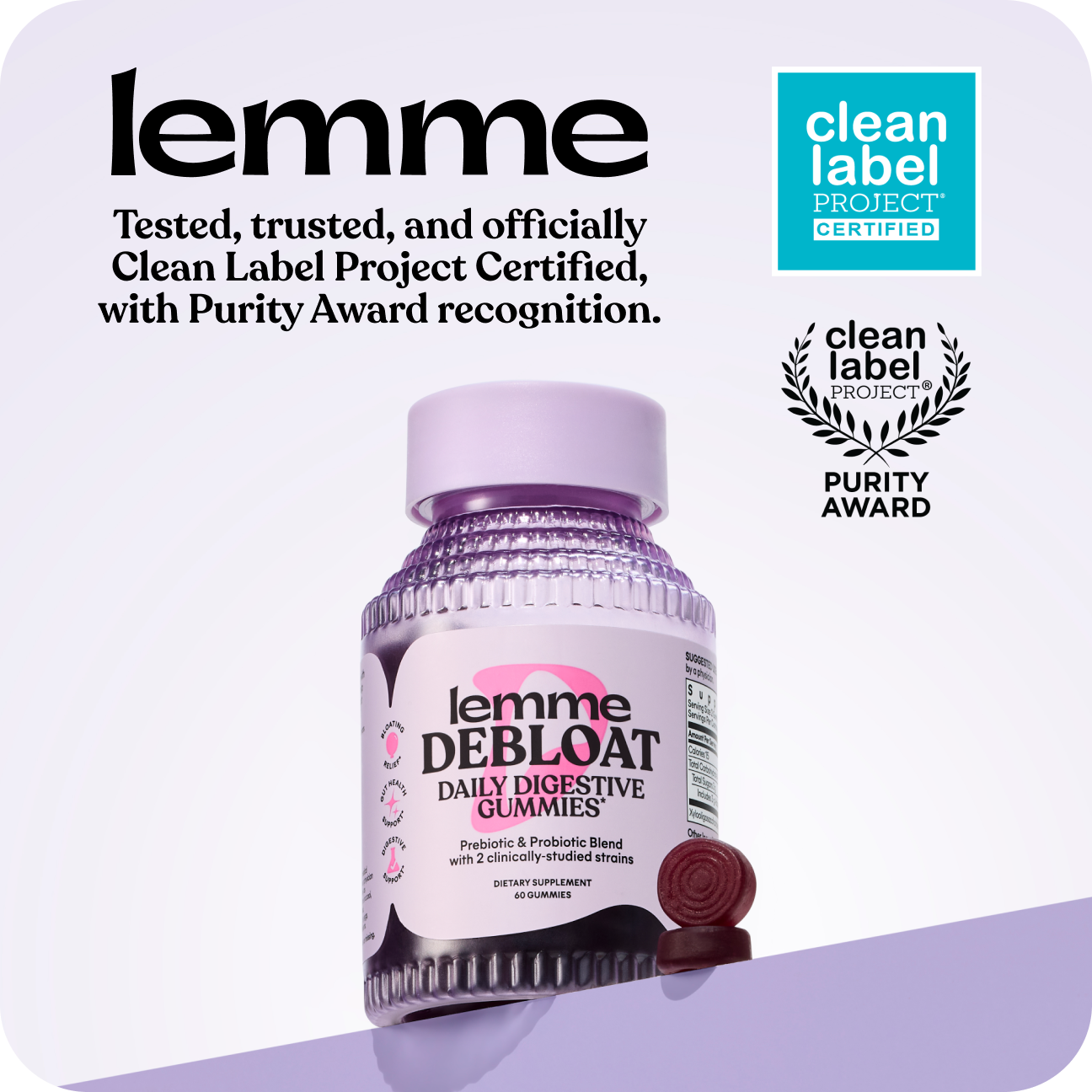 Lemme Debloat Gummies - Pantry Ready Routine Supplements