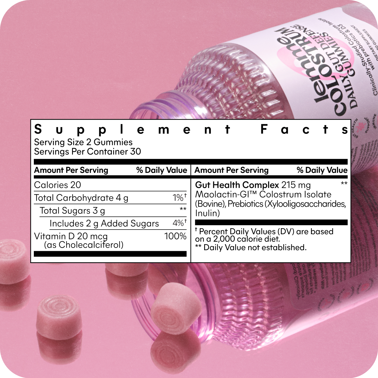 Lemme Colostrum Gummies - Smooth Flavor Gummies