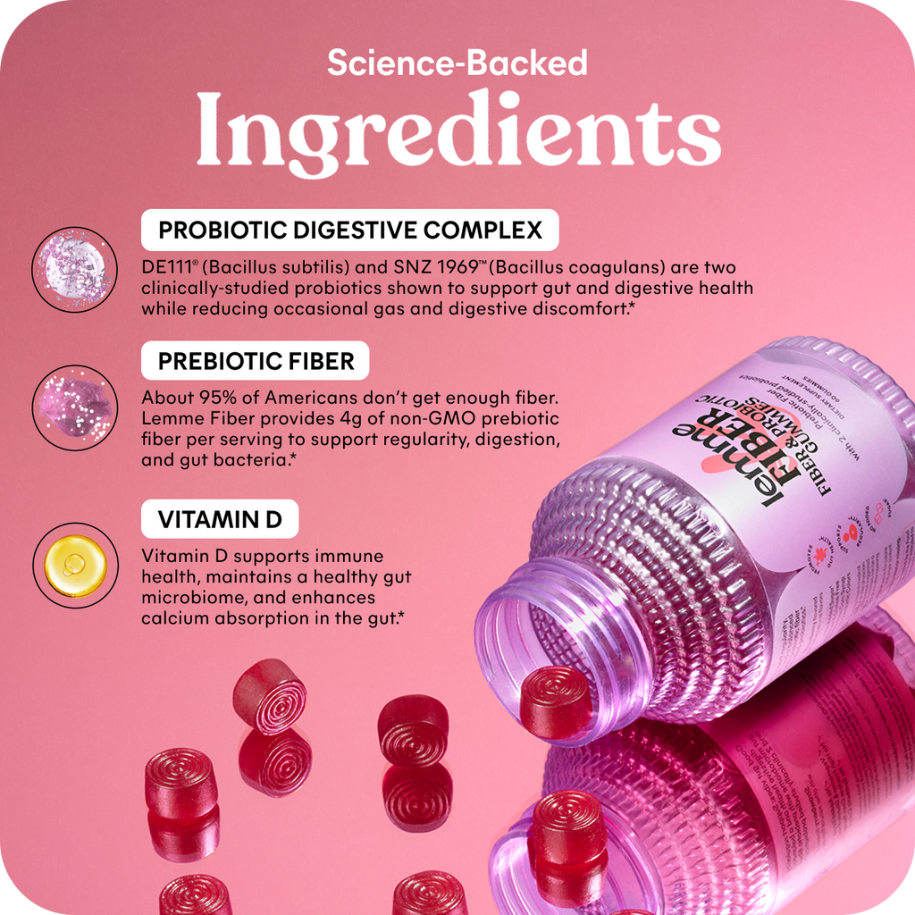 Lemme Fiber Gummies - Nighttime Routine Routine Capsules