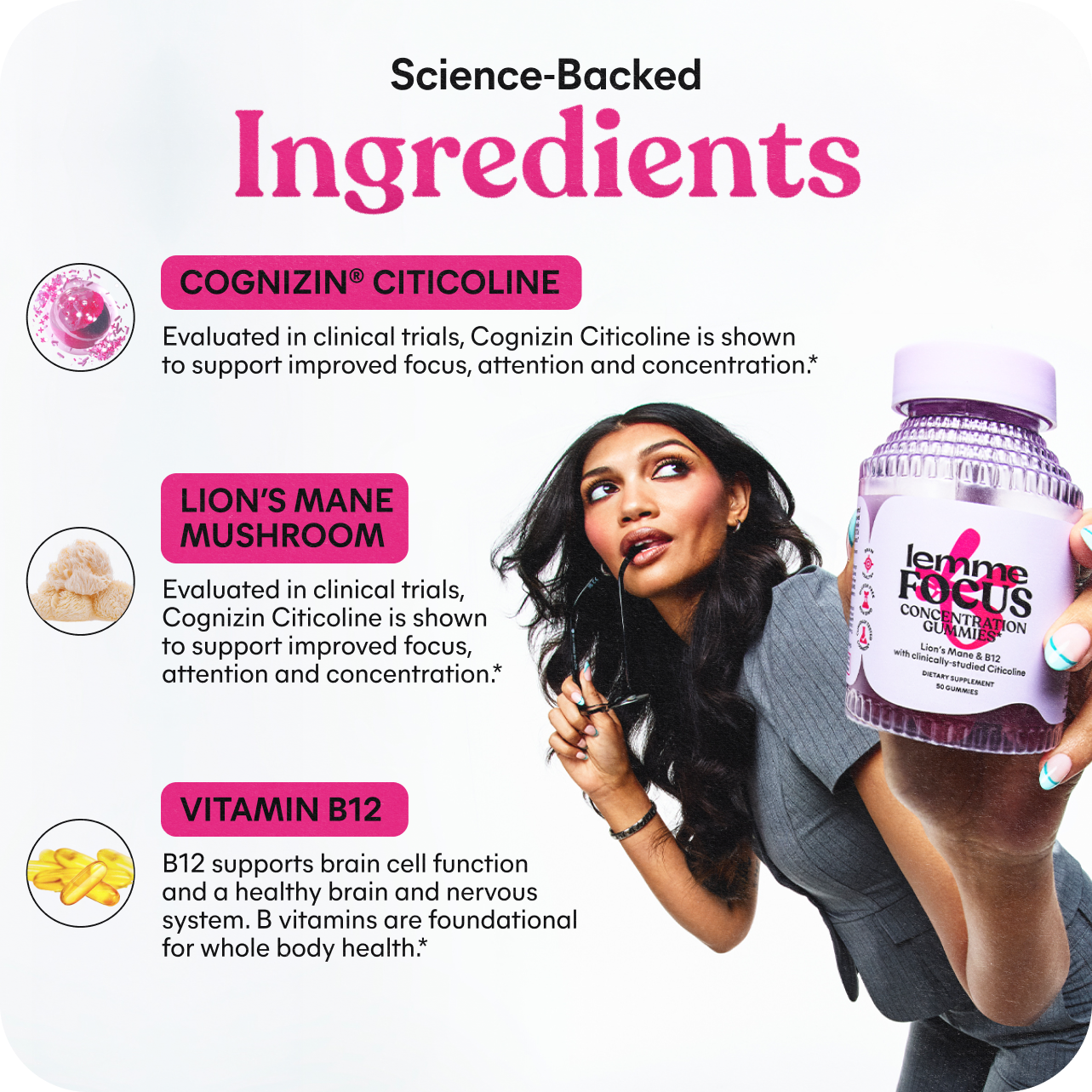 Lemme Focus Gummies - Everyday Routine Capsules