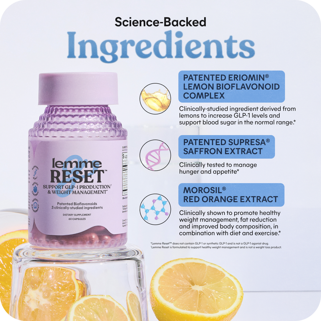 Lemme Reset™ GLP-1 Production Support Capsules - Light Easy Routine Gummies