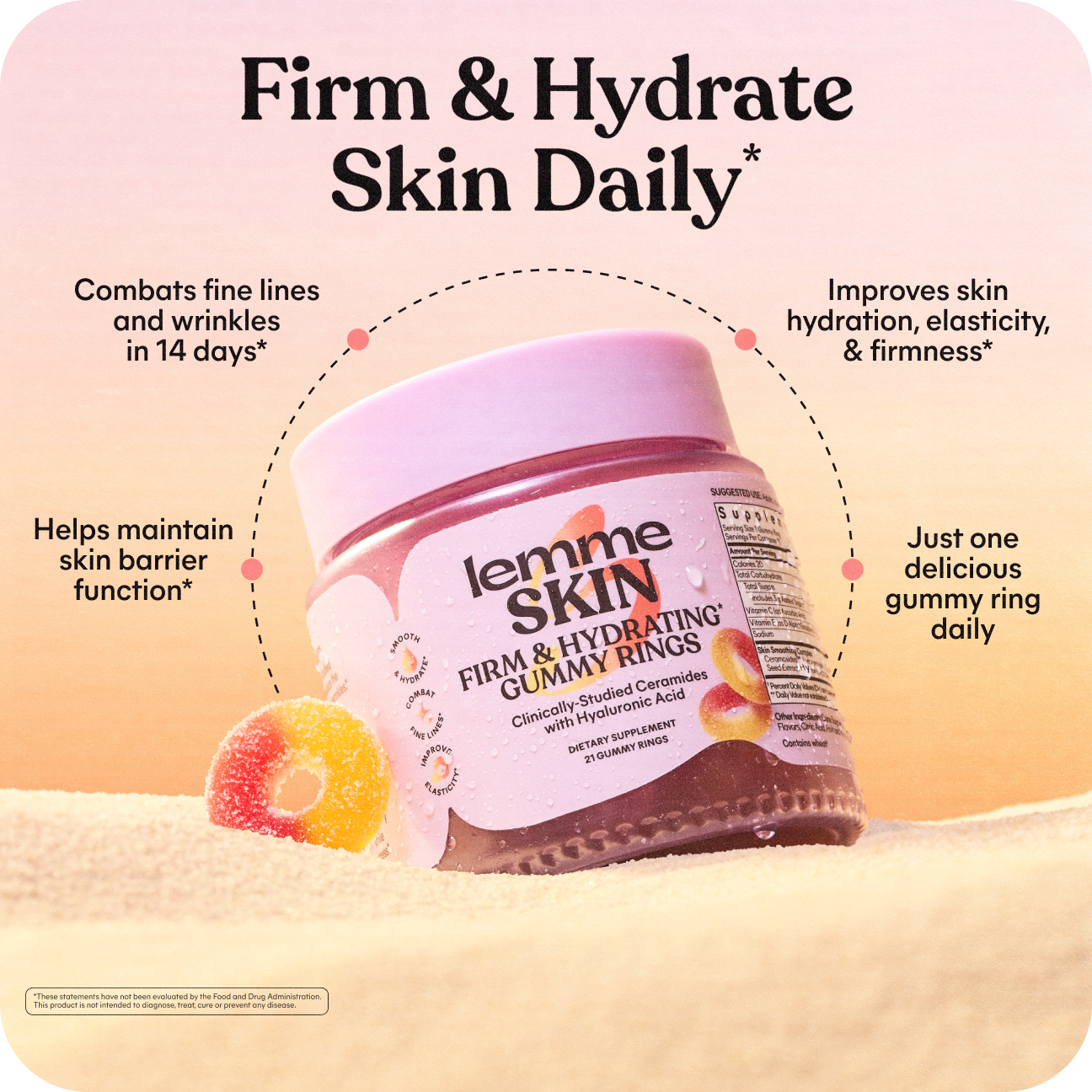 Lemme Skin Gummy Rings - Simple Soft Capsules