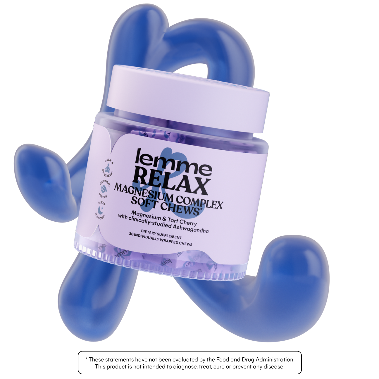 Lemme Relax Magnesium Soft Chews - Lifestyle Clean Taste Gummies