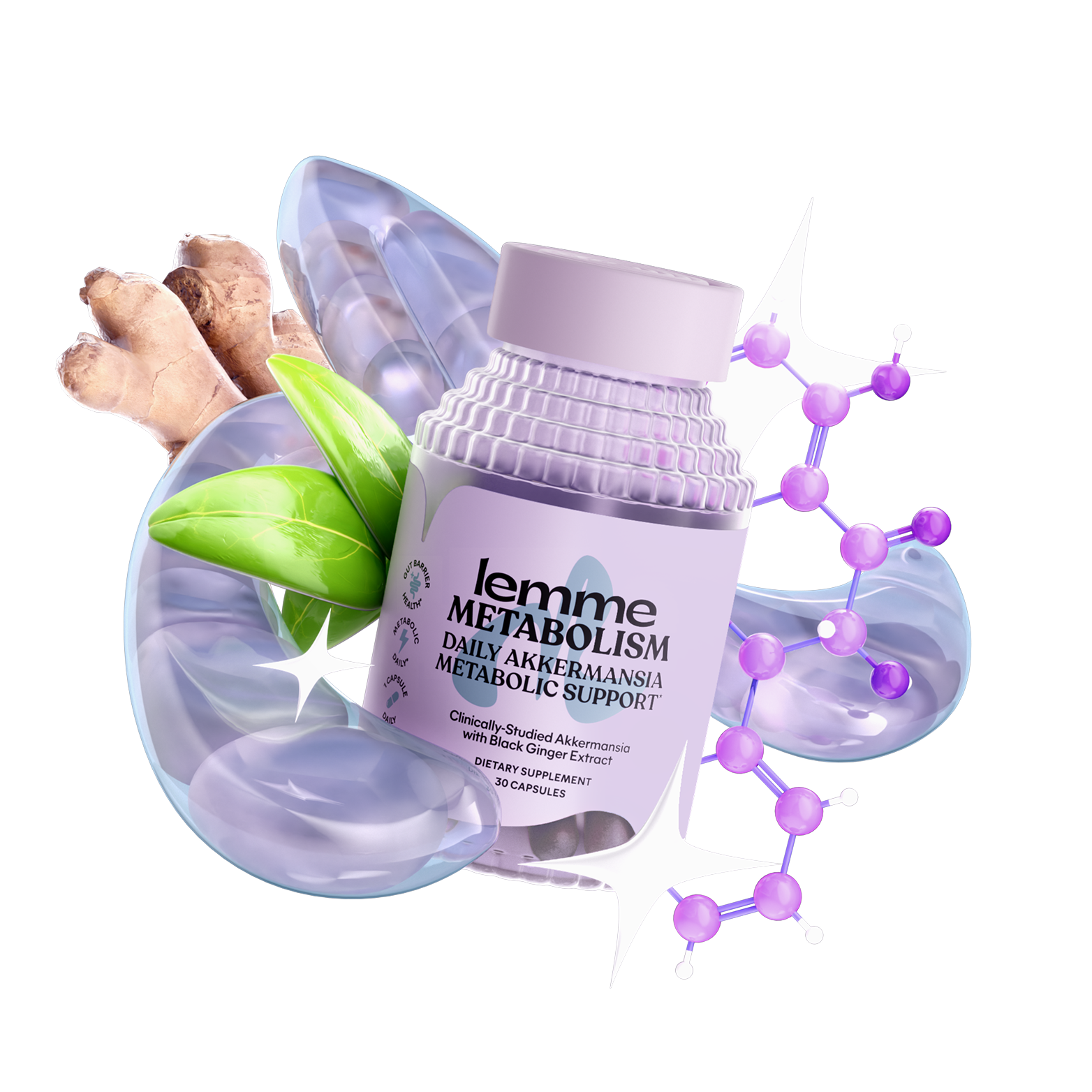 Lemme Metabolism Akkermansia Capsules - Modern Women's Wellness Gummies